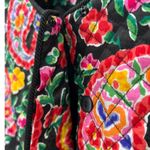 Maggy London  Silk Paisley Floral Quilted Embroidered Tassel Jacket Blazer Sz 16 Photo 3