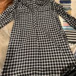 Madewell  Latitude Check Shirt Dress in True Black Small Photo 9