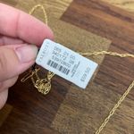 Talbots  Semiprecious Stone Necklace Gold Tone Thin Blue Jewel NWT $59.50 Pendant Photo 4