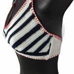 Xhilaration Red White Blue Crochet Bikini Set D/DD Top Medium Bottoms Photo 3