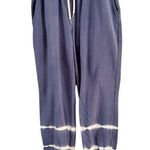 Gap Sweats Blue White Tie Dye Fleece Lined Jogger Sweatpants Women’s Size Small Photo 1