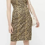 J.Crew J. Crew Leopard Print V-Neck Cap Sleeve Shift Dress Size 8 Photo 0