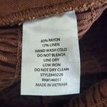 Monteau  Brown Strapless Wide Leg Jumpsuit with Belt NWOT Size Small Photo 6