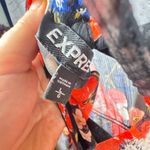 EXPRESS  high neck mini shift floral tie sleeve dress size Large Photo 8