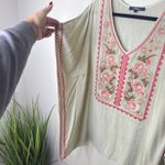 Andree by Unit  Women's Boho Embroidered Tunic Top Size S/M‎ Kimono Sleeve Floral Photo 3