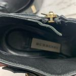 Burberry Sharnford Ankle Boots Open Toe Booties Buckle Leather Heels 38 1/2 Photo 14