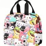Sanrio Family Insulated Lunch Tote Black Photo 0