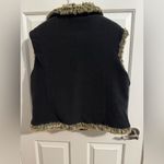 Fjallraven Fjall Bison Vest Reversible Faux Fur Fleece Toggle Tan Black XL Photo 9