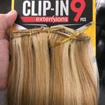 Human hair 18 inch 9 pcs Clipin hair extensions Photo 0