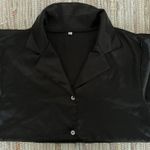 Satin Pajama Set Black Size L Photo 0