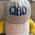 Coney Island Picnic Beige Tan CIAO BELLO Baseball Hat Snapback Cap NEW FLAWED Photo 0