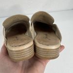 Free People  Mules 39 At Ease 2.0 Loafer Suede Embossed Leather Cafe Beige Womens Photo 11