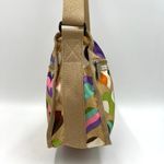 LeSportsac Hobo Vintage Classic Hearts Printed Nylon Tan Lovecore Photo 8