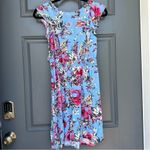 Women’s Light blue floral very light summer dress​ size small Photo 1