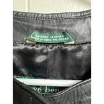 Harvé Benard Harve Bernard by Benard Holtzman Leather Vest Black Hidden Button Front Large Photo 2