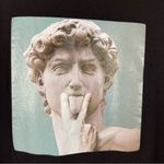 SheIn Medium Printed Art EXPLICIT Graphic Tee Statue Humor Dirty Funny Joke Photo 2