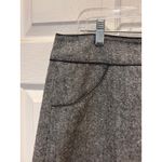H&M Womens Wool Blend Tweed Skirt Sz 14 Gray Black Career Business Casual Lined Photo 1