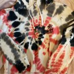 Hurley  Sweater Womens Jacket Tie Dye Cropped Long Sleeve Pullover Size m Photo 3