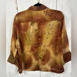 Coldwater Creek Vintage Warm Tones Button-Up Blouse Shirt Button Up Photo 1
