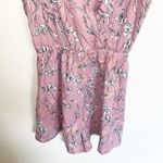 Blashe Pink Floral Spaghetti Strap Summer Polyester Romper Size M Photo 3