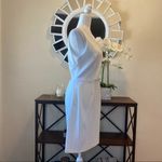 Betsey Johnson Ivory Cutout Back Scuba Crepe Dress Photo 5