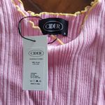  Womens Contrast High Low Tank Top-Cider Photo 1