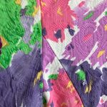 Vintage Floral quilted jacket size 12 Cotton USA spring floral Photo 7