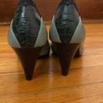 NWOT Kenzie vintage Mad men snakeskin heels 6M Blue Size 6 Photo 1
