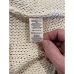 Free People Women's Sz. Large Ivory Wouldn't Knit Be Nice Long Line Cardigan Photo 6
