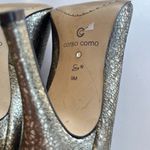 Corso Como Gold Sparkly Leather Almond Toe Pumps Heels Womens Size 9M Shoes Photo 7