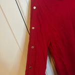 Chico's Chico’s Red Military Style Gold Button Sleeve Top Photo 4