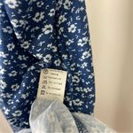 Missufe XL Chic Ditsy Floral Spaghetti Strap Mini Dress Ruched Boho Flowy Blue Photo 5