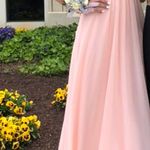 Faviana Pink and Silver Prom Dress Photo 3