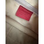 MANIA Women's Red‎ Leather Shoulder Bag w/ Gold Chain Handles made in Italy Red Photo 8