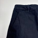 Banana Republic  Women's 5" Black Chino Flat Front Shorts Stretch Classic Size 10 Photo 1