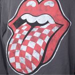 The Rolling Stones  pull over 1/4 zip sweatshirt tongue Medium gray Photo 2