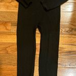 PINK DOT NWT BLACK Ribbed Seamless playsuit/catsuit zip up front long sleeves L Size L Photo 14