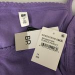 BP Bodysuit Ribbed Knit Square Neck Sleeveless Purple Size 1X Photo 2