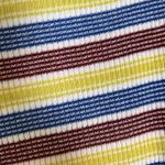 ZARA  Pants Womens Sz S Knit Striped Colorful Pull On Yellow Red Blue Ribbed Photo 10