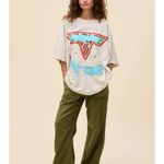 Daydreamer Van Halen 1980 Tour One Size Tee in Dirty White Womens Tshirt Top Photo 9