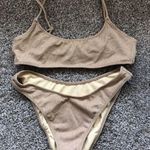 PacSun LA Hearts Shimmery Gold Bikini Photo 1