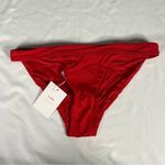 ANDIE Swim Size S Cherry Red Banded Cheeky Bottom Sexy Beach Classic Low Rise Photo 1