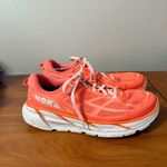 Hoka One One Women's Clifton‎ 2 Bright Orange Coral Running Athletic Tennis Shoe Size 10 Photo 2