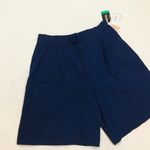 Sag Harbor NWT Womens Size XL 18 Navy Blue Shorts with Belt Loops Elastic Waist Photo 1