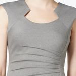 Calvin Klein Gray Side Ruched Horseshoe Neck Ponte Sleeveless Sheath Dress 22W Photo 1