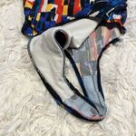 Nike Vintage Thong Bathing Suit High Cut Geometric Y2K Abstract Cut Out Back Photo 5