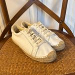 Anthropologie Soludos white 100% leather espafrille sneaker size 9 Photo 2