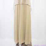 Vintage Alex Evenings floral embellishment‎ top beige/ brown dress, size 12 Photo 8
