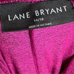 Lane Bryant hot pink relaxed long blouson sleeve hoodie crop sweater size 14/16 Photo 6