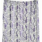 Free People  FP Womens Katie Button Down Snakeskin Printed Midi Skirt XS‎ Purple Photo 3